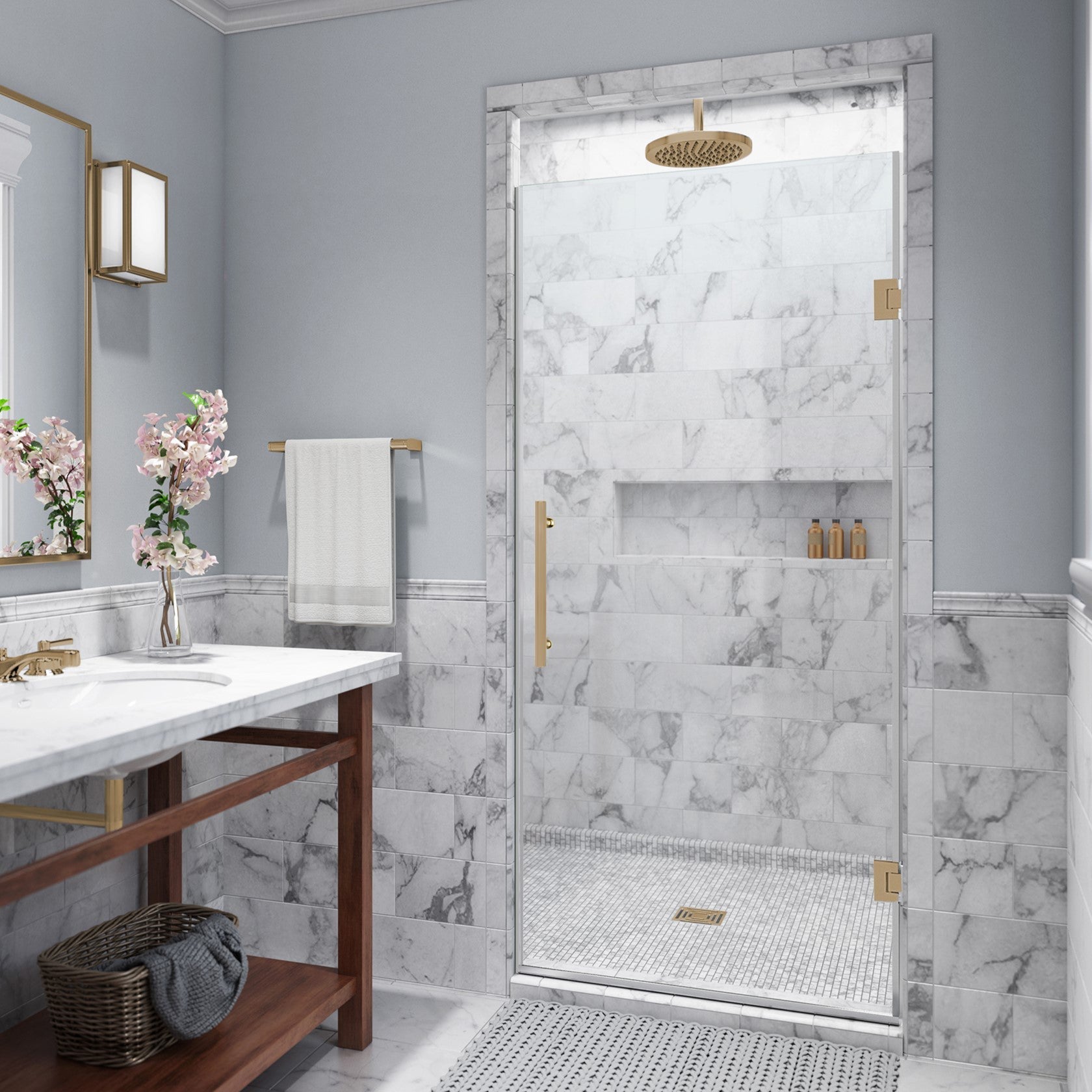Pivot Hinge Glass Shower Door