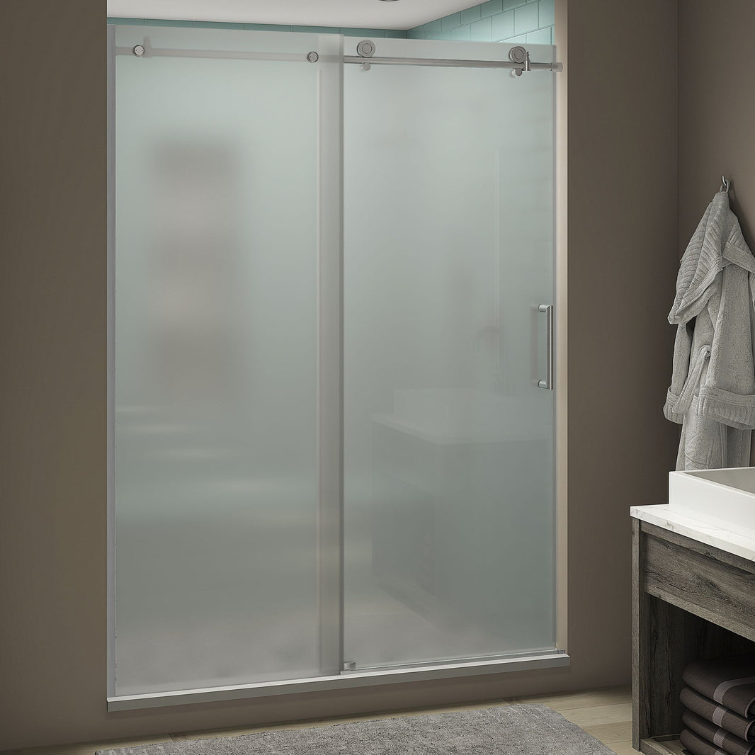 Modern Frosted Glass Shower Door