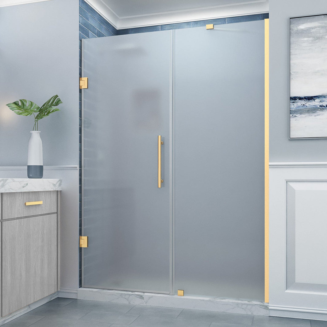 Sliding Shower Door with Frosted Glass