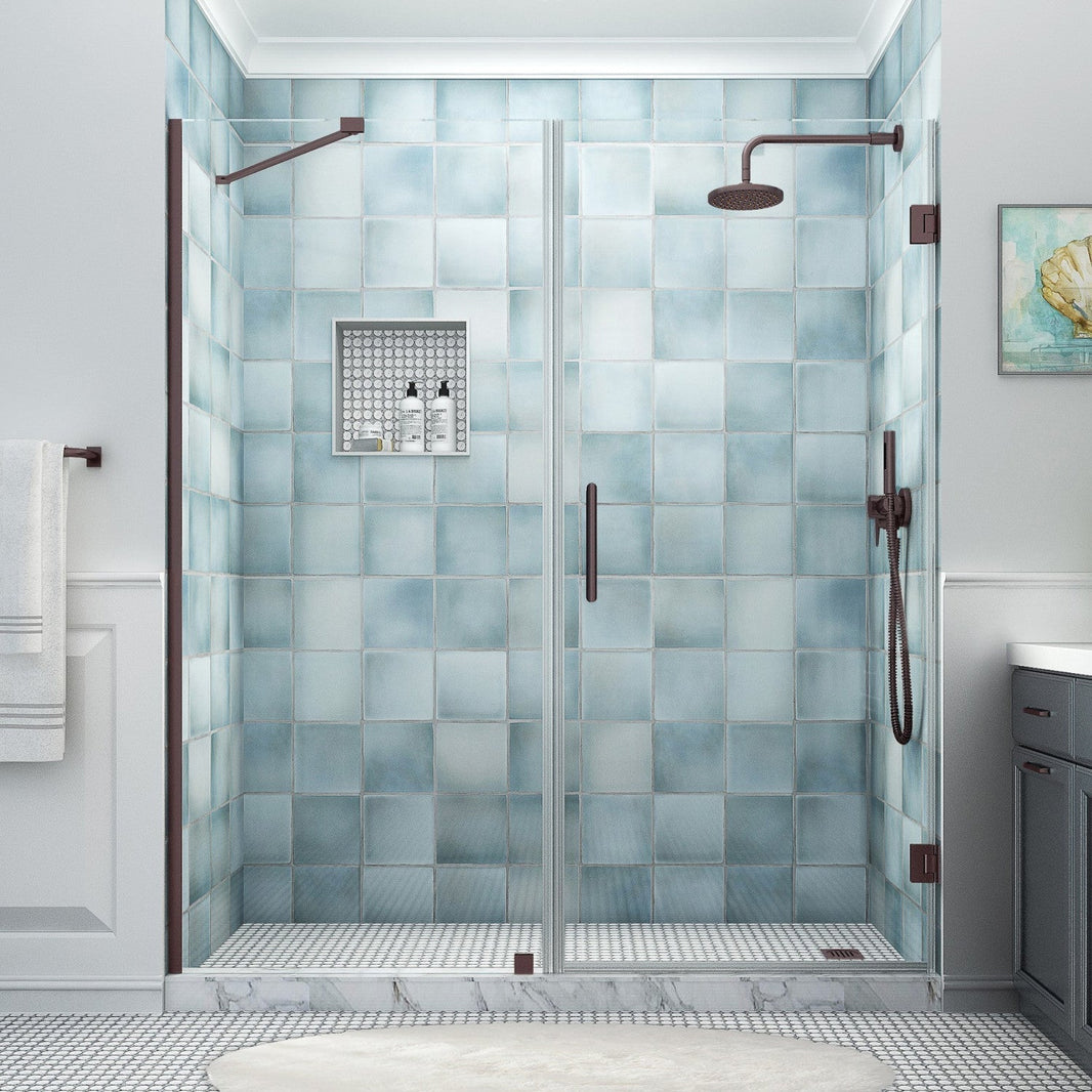 Spacious Shower with a Glass Shower Door From Aston Bath