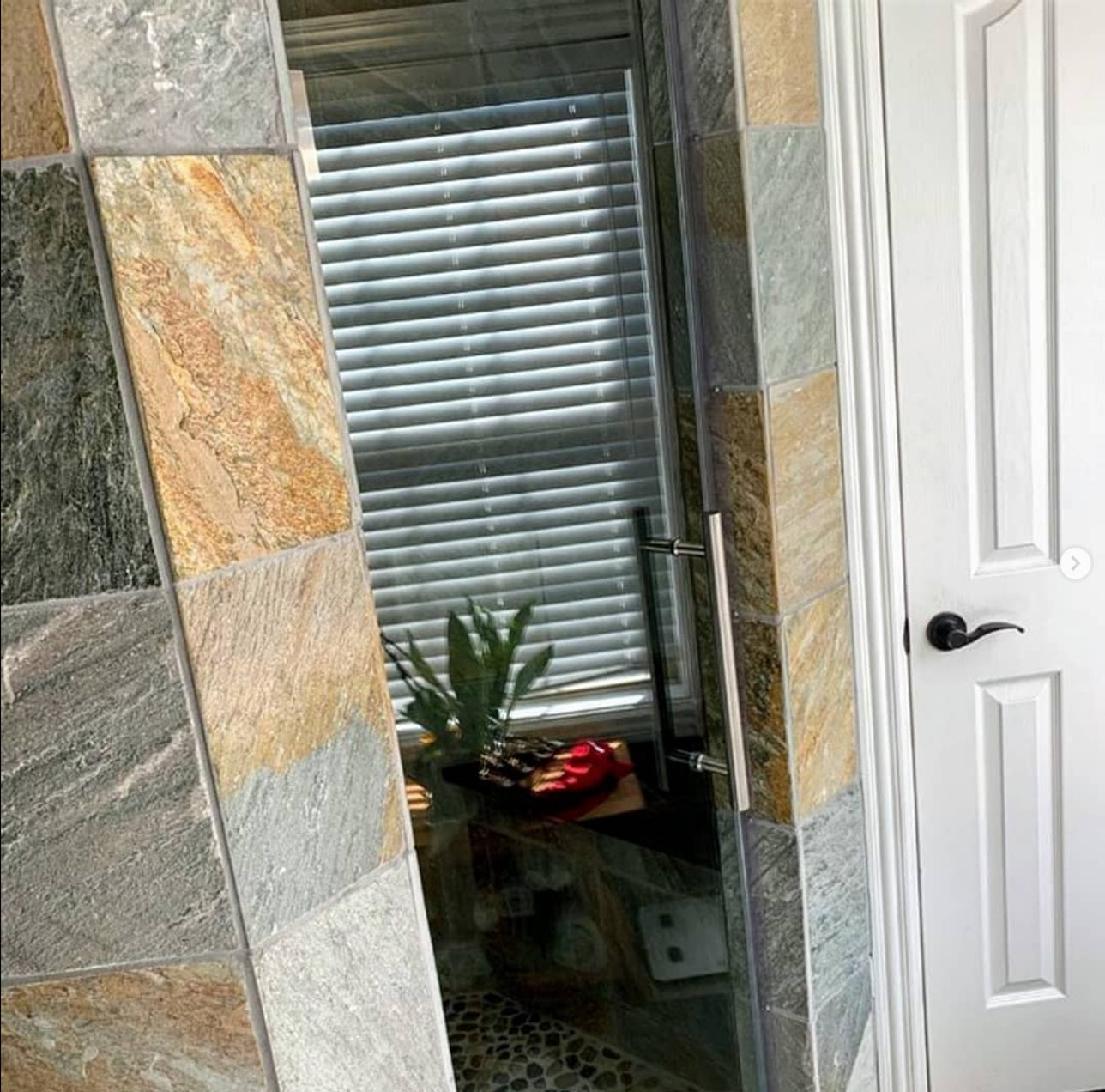 Glass, Hinged Shower Door