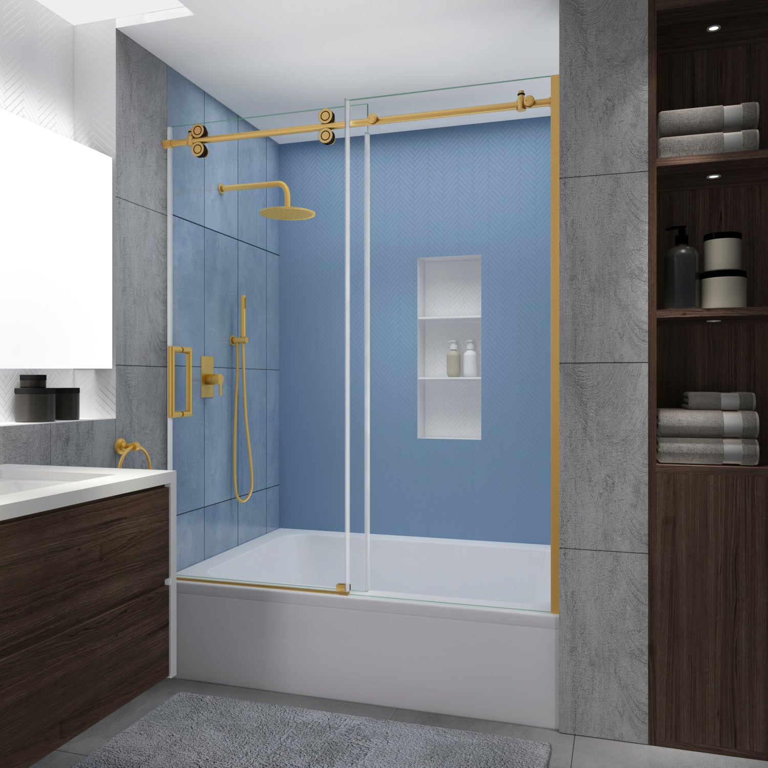 Langham XL Bathtub Doors 1